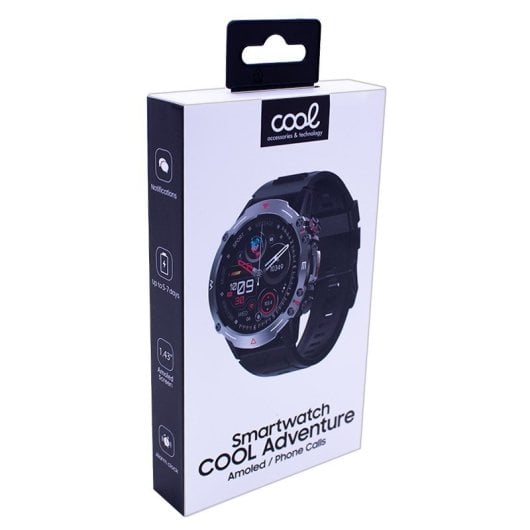 Cool Adventure Smartwatch Amoled Silicona Negro