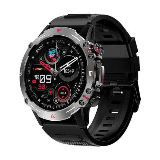Cool Adventure Bluetooth 46mm AMOLED Noir Étanche IP67 SpO2 Pulsomètre Suivi Sommeil