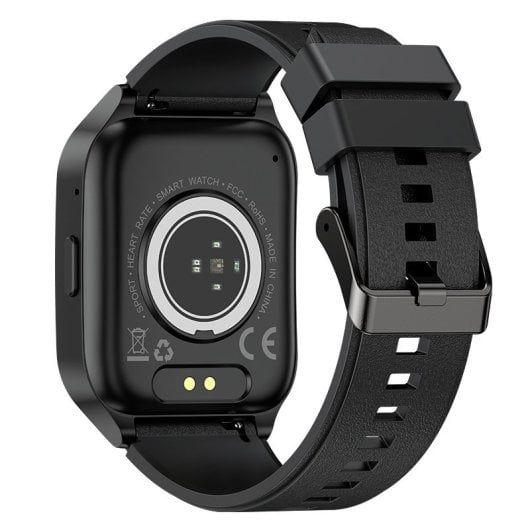 Cool Smartwatch Amoled Curved Silicone Preto