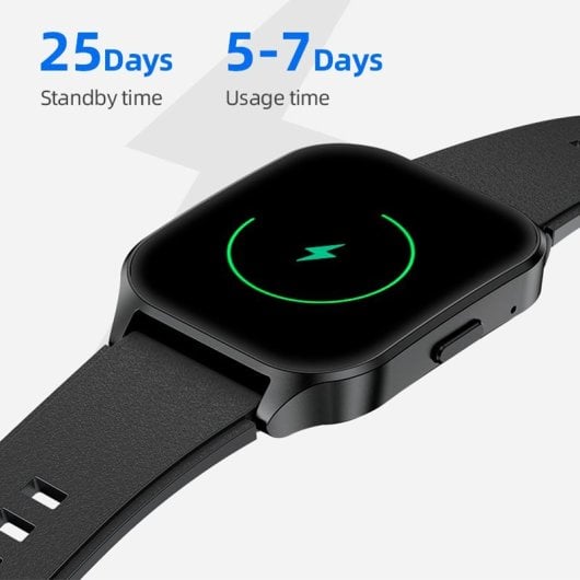 Cool Smartwatch Amoled Curved Silicone Preto