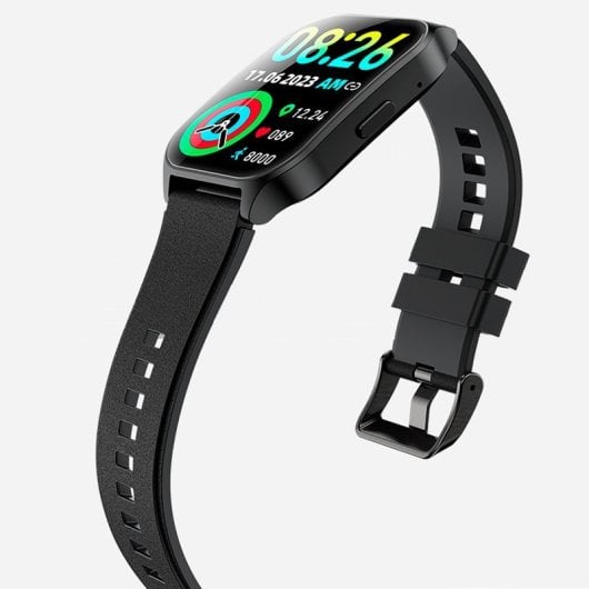 Cool Smartwatch Amoled Curved Silicone Preto