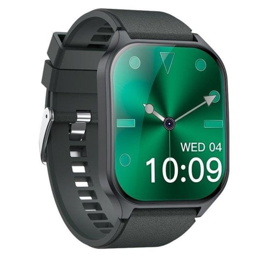 Cool Smartwatch Curved Bluetooth 49mm AMOLED Dunkelgrau IP67 SpO2 Puls Schlaftracking