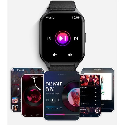 Cool Smartwatch Amoled Curved Silicona Rosa