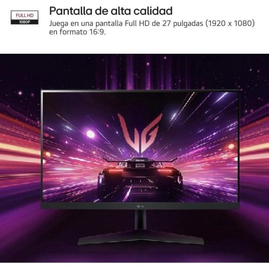 Écran PC LG UltraGear 27GS60F-B 27'' Full HD 180Hz IPS G-Sync FreeSync HDR10 1ms