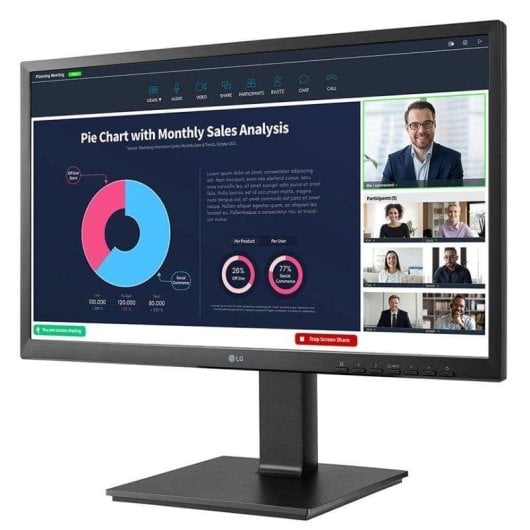 Monitor PC LG 24BP75CP-B 23.8" FullHD 60Hz IPS USB-C Webcam 5ms Audio