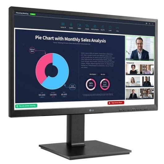 Monitor PC LG 24BP75CP-B 23.8" FullHD 60Hz IPS USB-C Webcam 5ms Audio