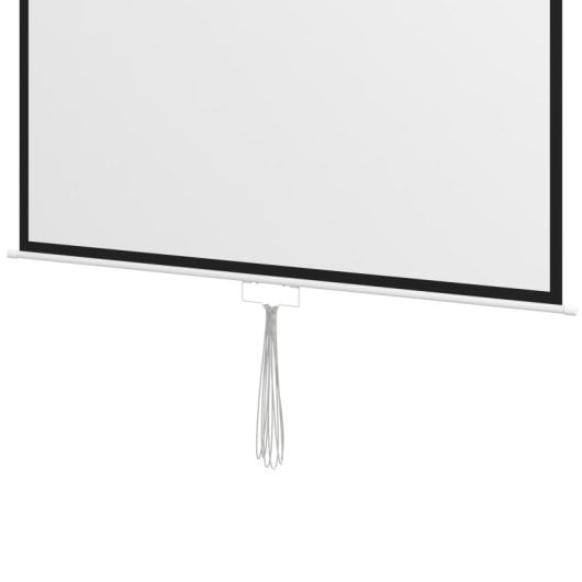 Homcom Pantalla De Proyector Manual 99 Pulgadas Formato 1:1 178x178 Cm Blanco