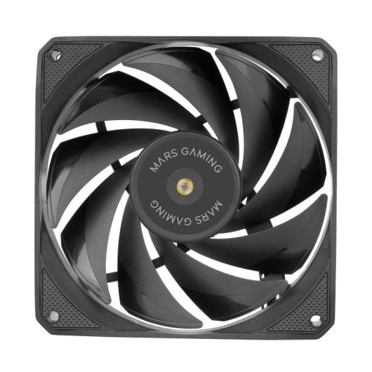 Mars Gaming MF-NCLX2 Kit 2 Ventoinhas Ultra-Silenciosas FDB 120mm Design de Pás Híbridas PWM Pretas