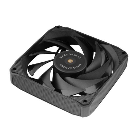 Mars Gaming MF-NCLX2 Kit 2 Ventoinhas Ultra-Silenciosas FDB 120mm Design de Pás Híbridas PWM Pretas