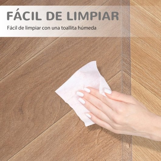 Homcom Conjunto De 1 Silla De Oficina Y Alfombra Protectora De Suelo
