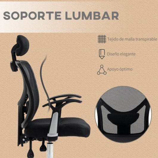 Homcom Conjunto De 1 Silla De Oficina Y Alfombra Protectora De Suelo