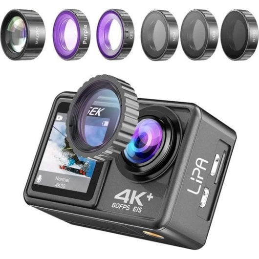 Lipa AT-S81ER Cámara de Acción 4k Ultra HD Negra