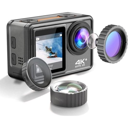 Lipa AT-S81ER Cámara de Acción 4k Ultra HD Negra