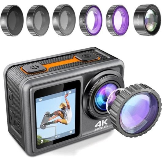 Lipa AT-S81ER Cámara de Acción 4k Ultra HD Negra