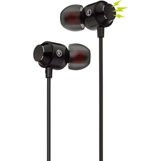 Kopfhörer Muvit For Change M32 kabelgebunden USB-C Magnetisch Schwarz