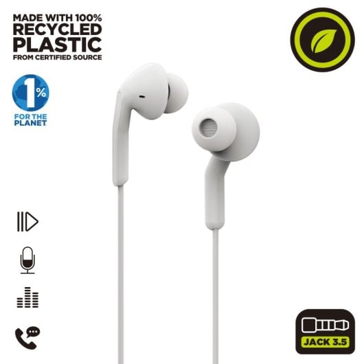 Muvit For Change E57 Stereo-Kopfhöreranschluss, 3,5 mm, Weiß