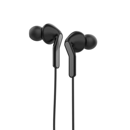 Auriculares Muvit E57 avec fil Jack 3.5mm avec microphone ergonomiques noirs
