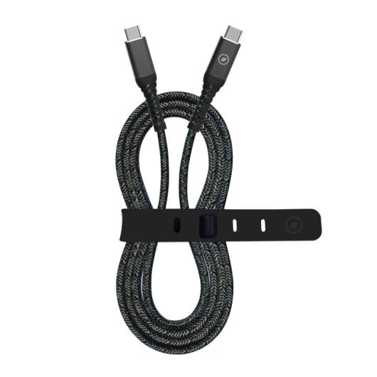 Muvit For Change Kabel USB-C auf USB-C 5A/240W 1,2m Schwarz