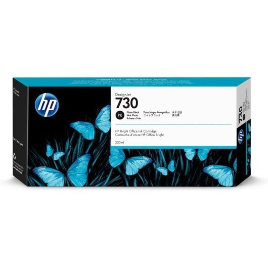 Cartouche d'encre HP 730 Photo Noir 300 ml pour DesignJet T1700