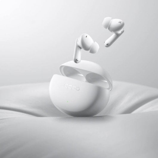 OPPO Enco Air4 Pro Auriculares Bluetooth com Cancelamento Ativo de Ruído Brancos
