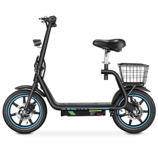 Honey Whale M5elite Patinete Eléctrico Motor 500W Autonomía 45km Frenos De Disco Negro