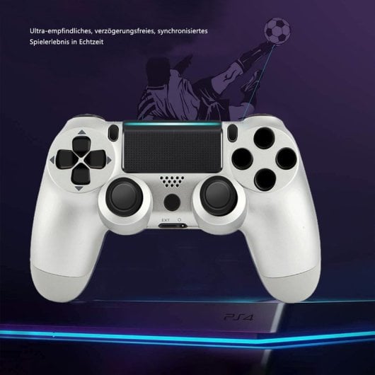 Kinsi P4YXSB Gamepad Compatible con PS4 Gris Plata