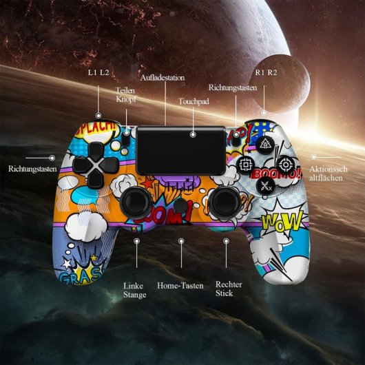 Kinsi P4YXSB Gamepad Compatible con PS4 Nube