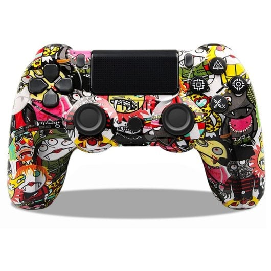 Kinsi P4YXSB Gamepad Compatible con PS4 Dibujos Animados