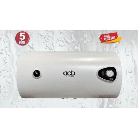 Termo eléctrico ACB Europe 50L 1500W horizontal con termómetro y regulador frontal