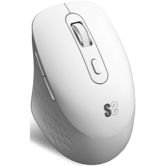 Subblim-Curve-Ergo-Dual-Ratón-Ergonómico-Inalámbrico-Blanco