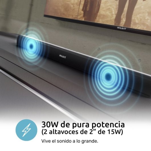 Nilait Prisma NI-50UB7001S 50" LED + Regalo Harmony Sound bar Barra de Sonido Bluetooth 2.0 30W