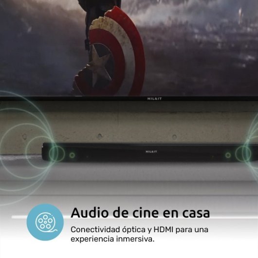Nilait Prisma NI-50UB7001S 50" LED + Regalo Harmony Sound bar Barra de Sonido Bluetooth 2.0 30W