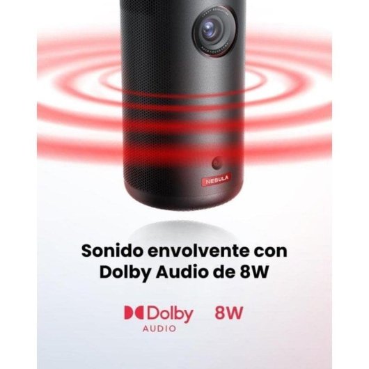 Projetor Nebula Capsule 3 FullHD 200 Lumens 120" LED DLP Smart TV Portátil