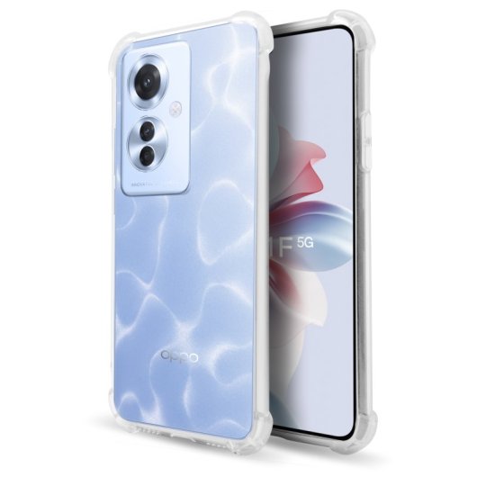 PcCom Essential Funda Antishock Transparente para OPPO Reno11 F 5G