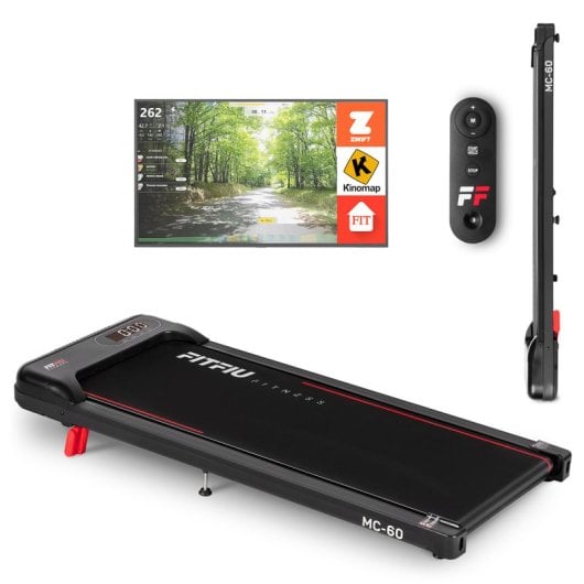 FITFIU Fitness MC-60 Cinta de Correr Plegable Manillar Abatible Inclinación Manual Vel. Máx. 10kmh