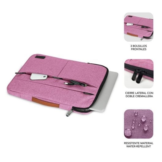 Capa Subblim Air_padding 360 para Portátil 14" Rosa