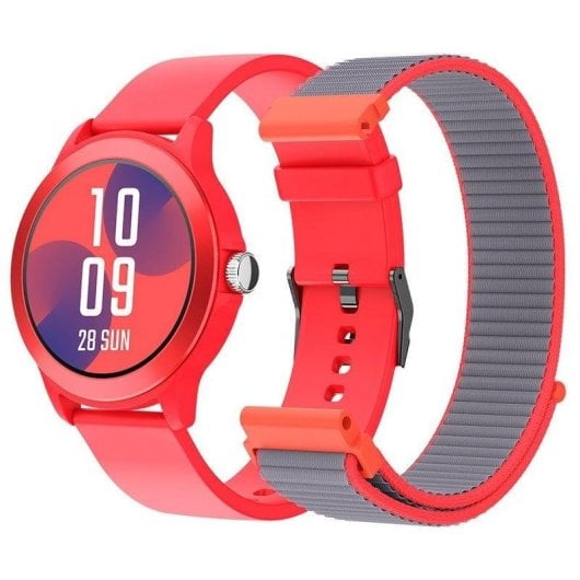 SPC Smartee Duo Vivo Bluetooth 42mm IPS Rouge Taille Unique IP68 SpO2 Pulsomètre