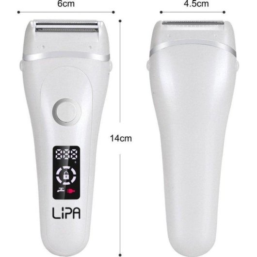 Damenrasierer Lipa 588 Kabellos Wet & Dry LED