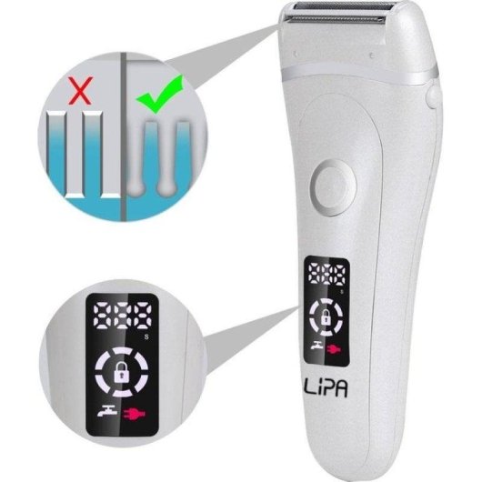Damenrasierer Lipa 588 Kabellos Wet & Dry LED