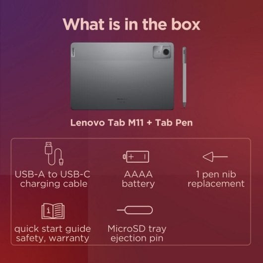 Lenovo Tab M11 8GB/128GB 11'' Cinzento + Pen Stylus