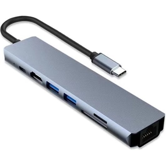Lipa S8 Dockstation USB-C Grau