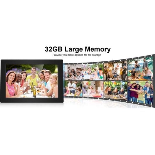 Lipa X80 Marco Digital Android Frameo 32GB Negro