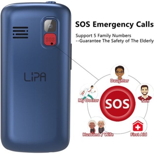 Lipa F70 Telefone Sénior 4G Preto