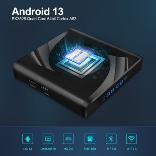 Lipa X88 13 Android TV Box 64GB Schwarz