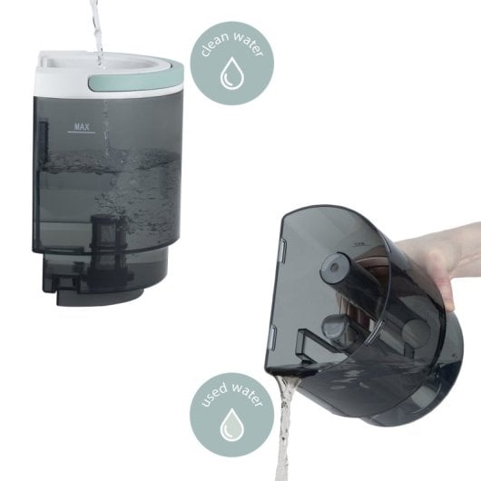 H.Koenig TWT88 Limpiador Textil con Agua Caliente 60ºC con Doble Depósito 1600ml/950ml 1200W
