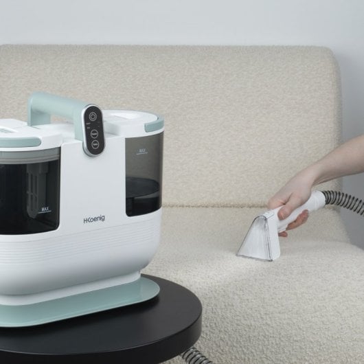 H.Koenig TWT88 Limpiador Textil con Agua Caliente 60ºC con Doble Depósito 1600ml/950ml 1200W