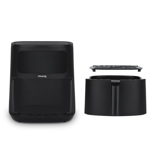 H.koenig FRY880 Freidora De Aire con 5 Programas 8L 1700W Negra