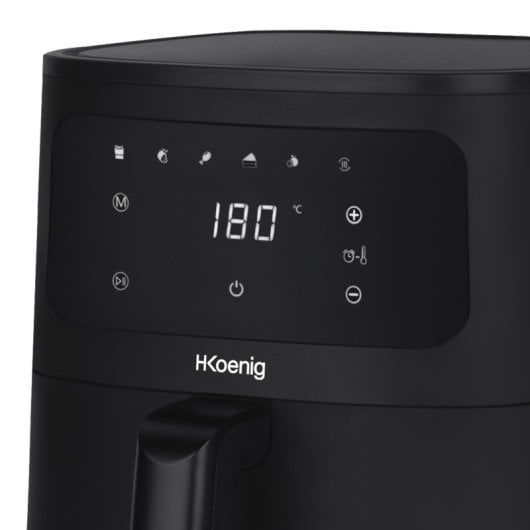H.koenig FRY880 Freidora De Aire con 5 Programas 8L 1700W Negra