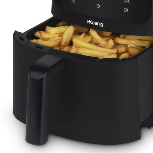 H.Koenig FRY840 Freidora de Aire con 5 Programas 4L 1300W Negra