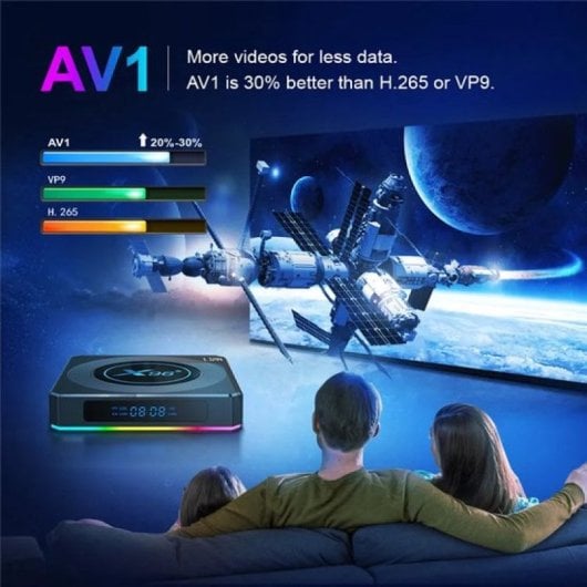 Lipa X96 X4 Android TV Box 64GB Negro